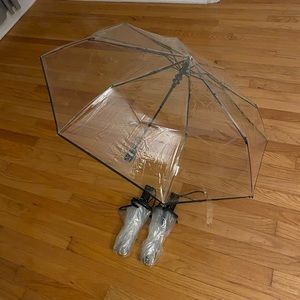 Clear umbrellas
